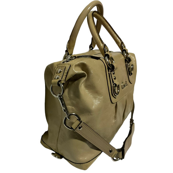 COACH ASHLEY CROSSBODY BEIGE METALLIC SATCHEL BAG F15447 - Picture 10 of 14